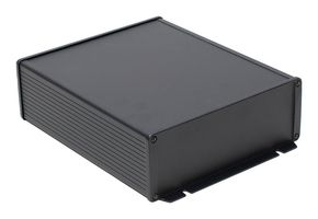 1457U2202BK - Metal Enclosure, Wall Mount, Extruded Aluminium, 68.07 mm, 191.01 mm, 219.96 mm, IP65 - HAMMOND
