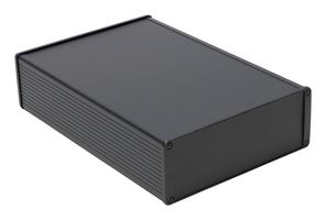 1457U2801EBK - Metal Enclosure, EMI/RFI Box, Extruded Aluminium, 68.07 mm, 191.01 mm, 279.91 mm, IP54 - HAMMOND