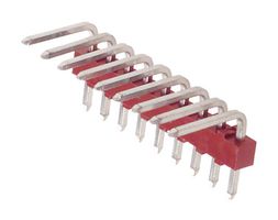 22-05-2091 - Pin Header, Signal, Wire-to-Board, 2.54 mm, 1 Rows, 9 Contacts, Through Hole Right Angle - MOLEX