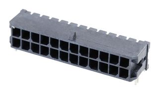 43045-2406 - Pin Header, Power, Wire-to-Board, 3 mm, 2 Rows, 24 Contacts, Surface Mount Right Angle - MOLEX