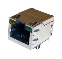 RJE59-188-5411 - Modular Connector, RJ45 Jack, 1 x 1 (Port), 8P8C, Cat6, Through Hole Mount - AMPHENOL COMMUNICATIONS SOLUTIONS