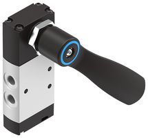 4165865 - Hand Lever Valve, 5/3 Way, Closed, G1/8, 700 l/min, -0.95 bar to 10 bar, VHEF Series - FESTO