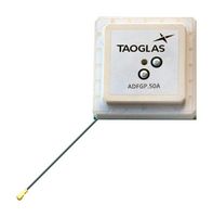 ADFGP.50A.07.0100C - Antenna, Patch, 1.602 GHz, 3.2 dBi, Right Hand Circular, UFL Connector - TAOGLAS
