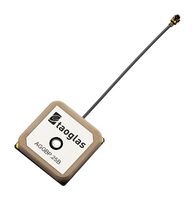 AGGBP.25B.07.0060A - Antenna, Patch, 1.561 GHz to 1.606 GHz, 26 dBi, Right Hand Circular, UFL Connector - TAOGLAS