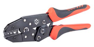 T3697A - Crimp Tool, Ratchet, 1.5mm - 10mm Non-Insulated Terminals - CK TOOLS