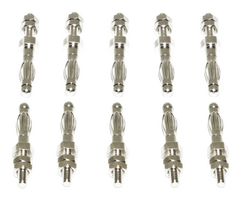 BU-P72918 - Banana Test Connector, Plug, Panel Mount, 36 A, 5000 Vrms, Nickel Plated Contacts - MUELLER ELECTRIC