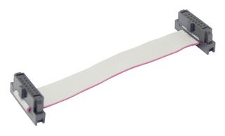 MP009202 - Ribbon Cable, IDC Receptacle to IDC Receptacle, 14 Ways, 9.8 ", 250 mm, 1.27 mm - MULTICOMP PRO