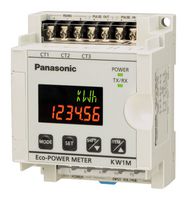 AKW1111B - Panel Meter, 6 Digit, 7.5 mm, 100 VAC to 240 VAC, 50/60 Hz, DIN Rail Mount, KW1M Series - PANASONIC
