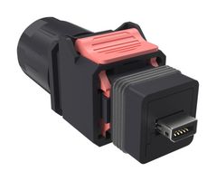 NDHN3G2 - Modular Connector, 28-26AWG IDC, IX Type A Plug, 1 x 1 (Port), 10P10C, Cat6a, IP67, Panel Mount - AMPHENOL COMMUNICATIONS SOLUTIONS