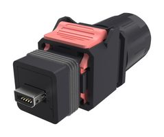 NDHN3H2 - Modular Connector, 28-26AWG IDC, IX Type B Plug, 1 x 1 (Port), 10P10C, Cat6a, IP67, Panel Mount - AMPHENOL COMMUNICATIONS SOLUTIONS