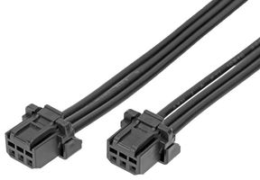 219652-1031 - Cable Assembly, Micro-One 2.0 Receptacle to Micro-One 2.0 Receptacle, 3 Ways, 2 mm, 1 Row, 100 mm - MOLEX