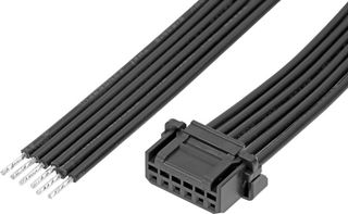 219653-1060 - Cable Assembly, Micro-One 2.0 Receptacle to Free End, 6 Ways, 2 mm, 1 Row, 50 mm, 1.97 " - MOLEX