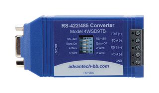 BB-4WSD9TB - Converter, Port Powered, RS-232 to RS-485, 115.2 Kbps, 0 °C to 70 °C - ADVANTECH