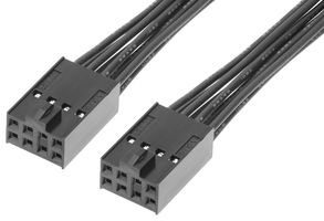 219658-1082 - Cable Assembly, C-Grid III Receptacle to C-Grid III Receptacle, 8 Ways, 2.54 mm, 2 Row, 150 mm - MOLEX