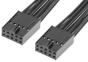 219658-1103 - Cable Assembly, C-Grid III Receptacle to C-Grid III Receptacle, 10 Ways, 2.54 mm, 2 Row, 300 mm - MOLEX