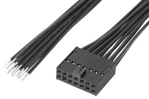 219659-1143 - Cable Assembly, C-Grid III Receptacle to Free End, 14 Ways, 2.54 mm, 2 Row, 300 mm, 11.8 " - MOLEX