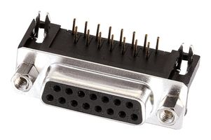 618037233821 - D Sub Connector, Standard, Receptacle, WR-DSUB Series, 37 Contacts, DC, Solder - WURTH ELEKTRONIK