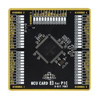 MIKROE-4008 - Add-On Board, MikroE MCU Card 3, PIC18F PIC18F97J60-I/PF MCU, 2 x 168 Pin Mezzanine Connector - MIKROELEKTRONIKA