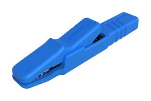 932146102 - Crocodile Clip, 25 A, 9.5 mm Jaw Open, Blue - HIRSCHMANN TEST AND MEASUREMENT