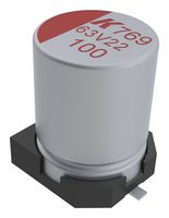 A771KS397M1ELAS012 - Polymer Aluminium Electrolytic Capacitor, 390 µF, 25 V, Radial Can - SMD, 0.012 ohm - KEMET