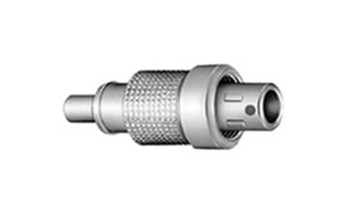 FVB.00.303.NLAE24 - Circular Connector, 00 Series, Straight Plug, 3 Contacts, Solder Pin, Push-Pull, Brass Body - LEMO