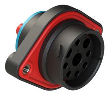 AHDP02-24-09SR-SRA - Circular Connector, DuraMate™ AHDP Smooth Ring Adapter Series, Panel Mount Receptacle, 9 Contacts - AMPHENOL SINE/TUCHEL