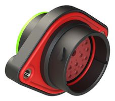 AHDP02-24-18PN-SRA - Circular Connector, DuraMate™ AHDP Smooth Ring Adapter Series, Panel Mount Receptacle - AMPHENOL SINE/TUCHEL