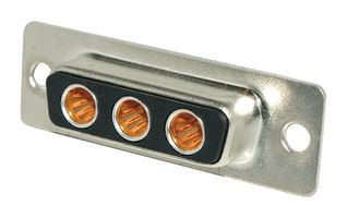 LCC17A3W3SM2N0 - Combination Layout D Sub Connector, COOLPOWER LCC17 Series, DA-3W3, Receptacle, 3 Contacts - AMPHENOL COMMUNICATIONS SOLUTIONS