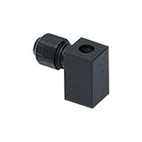 1212040001 - Circular DIN Valve Connector, 2Pos, Right Angle, DIN Form C, 2 Poles + Ground, 250V AC / 300V DC - MOLEX