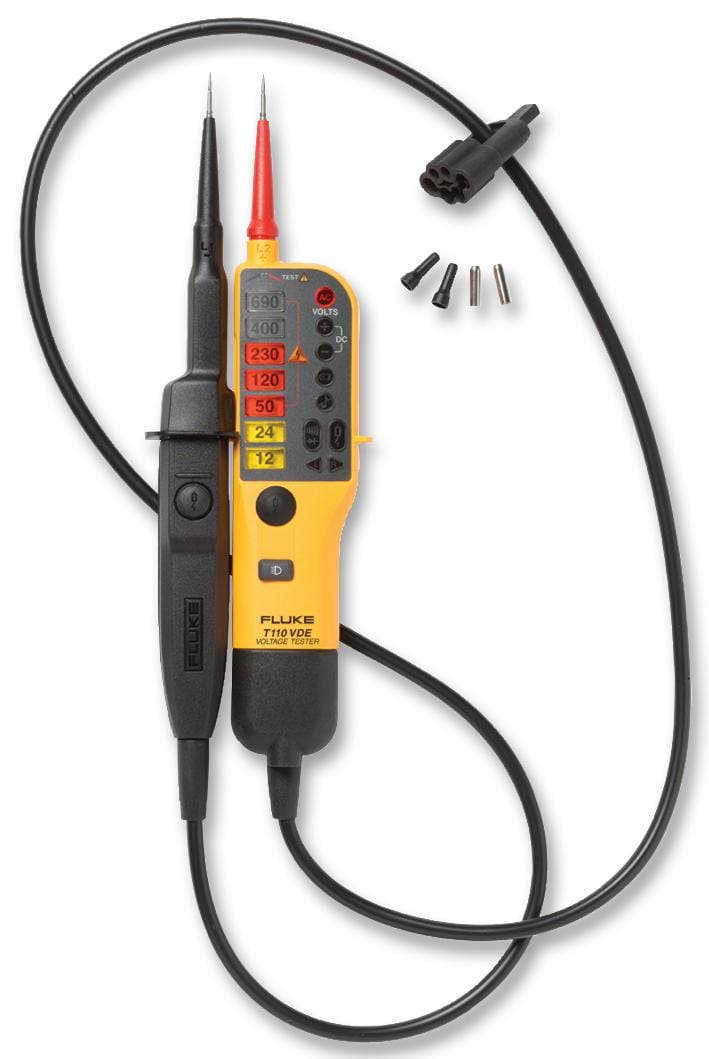 FLUKE Voltage FLUKE T110/VDE TESTER, VOLT, VDE, W/SWITCHABLE LOAD FLUKE 2283702 FLUKE T110/VDE