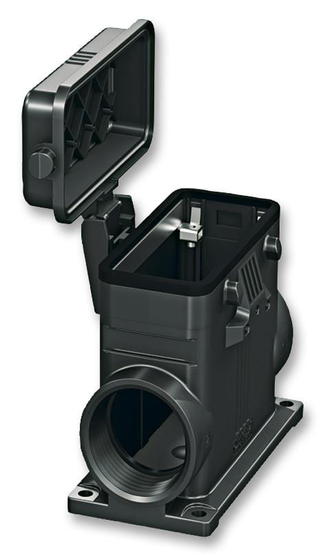 PHOENIX CONTACT Connector Backshells HC-EVO-B16-SHFDC-2SSM40-PLRBK HOUSING, W/ COVER, B16, 2 LEVER, PLASTIC PHOENIX CONTACT 2309628 HC-EVO-B16-SHFDC-2SSM40-PLRBK