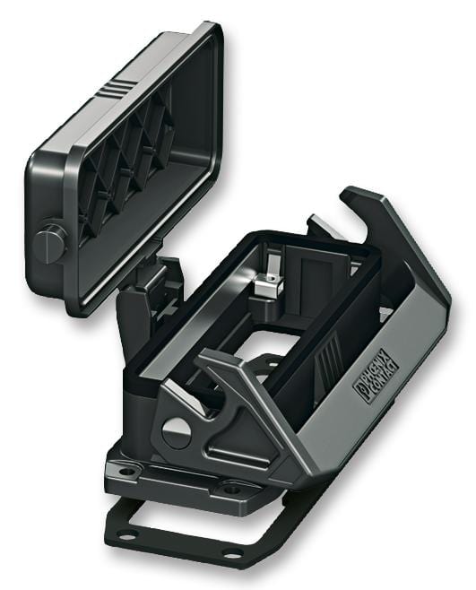 PHOENIX CONTACT Connector Backshells HC-EVO-B24-BWSC-PLRBK HOUSING, W/COVER,  B24, 1 LEVER, PLASTIC PHOENIX CONTACT 2309636 HC-EVO-B24-BWSC-PLRBK