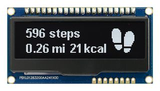 MDOB128032FCV-Wm Oled Graphic Display, Cob, 128X32PIXELS Midas