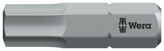 05056687001 Hex Bit, Size 6mm X 25mm Wera