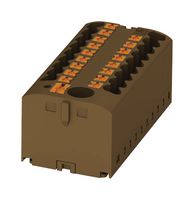 PTFIX 6/12X2,5 BN TB, Power Distribution, 13POLE, 12 AWG Phoenix Contact