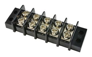 1546306-5 Barrier, Panel Mount, 5Pos, 2Row, 9.53mm Buchanan - Te Connectivity