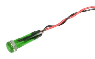 MCR9-120L1-11-GG3 LED Indicator, GRN, 7.2mm, 0.015A, 12VDC multicomp Pro