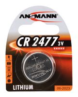 1516-0010 Battery, Non Rechargeable, 3V, CR2477 ANSMANN