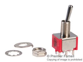 A211SYZQ04 Switch, Toggle, DP3T, 5A, 125VAC Alcoswitch - Te Connectivity