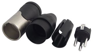 AX3M Plug, xlr, Free, Nickel, 3WAY Amphenol Sine/TUCHEL