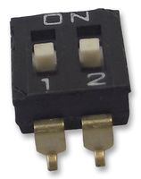 A6S2104H Switch, Dip, Raised Actuator, 2 Way Omron