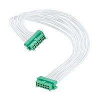 G125-FC12605L0-0300F Cable ASSY, Gecko Rcpt-Rcpt, 300mm Harwin