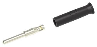 72-13936 Conn, Banana, Plug, 10A, Solder, Blk Tenma