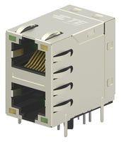 2301997-5 RJ45 Connector, R/A Jack, 2PORT, Th Te Connectivity