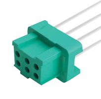 G125-FC10605L0-0150L Cable ASSY, 6Pos Rcpt-Free End, 150mm Harwin