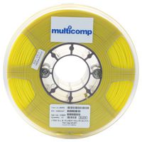 MC002555 3D Printer Filament, PLA, 1.75mm, Yellow multicomp