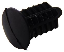RBF-4-11.1-8 Barbed Rivet, Nylon 6.6, 8mm, Black,PK25 ESSENTRA Components