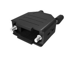86303641CLF D-Sub Backshell, DD, 180DEG, Plastic Amphenol ICC