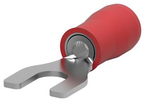 32051 Crimp Terminal, Fork, #10, 16AWG, Red Amp - Te Connectivity