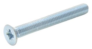 M325KRSTMCZ100- Pozi CSK Head Machine Screw, Steel, m3 Tr Fastenings